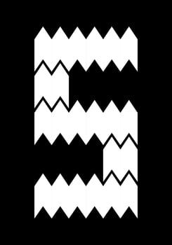 Design number 5 looks like it has fur and serrated. Suitable for sporty lovers, gamers, or t-shirt designs, hoodies, mugs, hats, and so on. vector