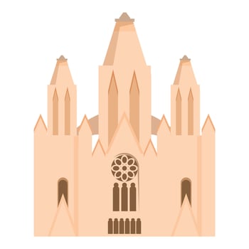 Sagrada familia cathedral facade inspiring religious tourism in barcelona vector