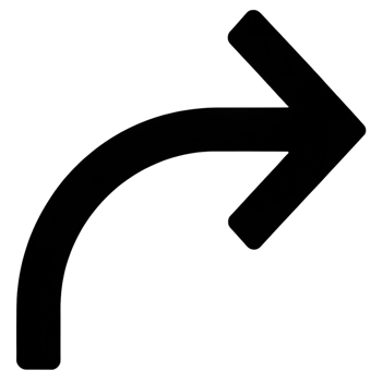 black arrow shape isolated on transparent backround png