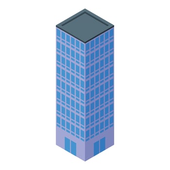 Isometric building icon illustration vector