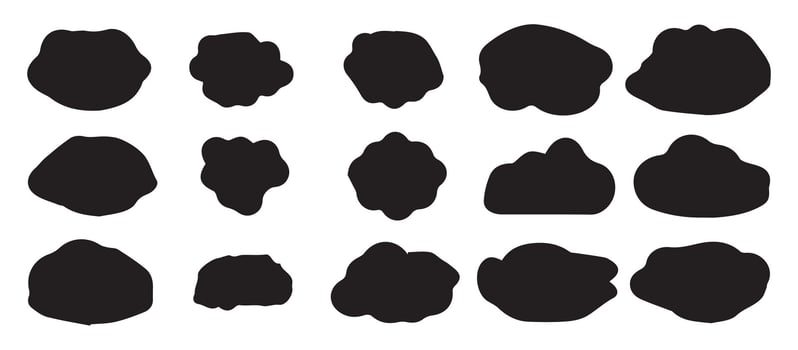 Set of clouds. Cloud icon. Sky weather clouds vector
