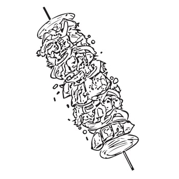 food sandwich eat delicious cafe vector