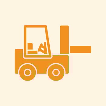 Forklift trendy creative handsome abstract illustration colorful useful design vector