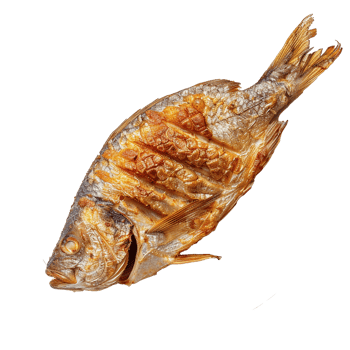 Grilled Fish Delicious Seafood Golden Brown Crispy Skin png