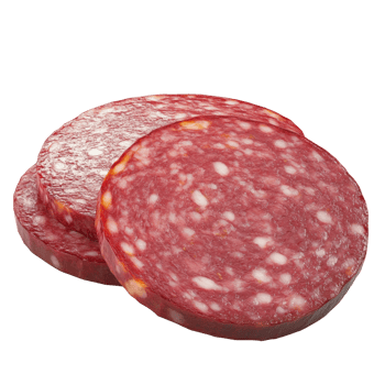Delicious Sliced Salami Ready To Eat png