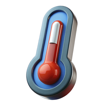 3D Cartoon Thermometer png