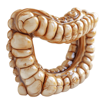 Detailed wooden dental sculpture resembling teeth displayed on a white background isolated on transparent background. png