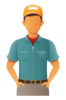 young man is handsome modern and promising illustration vector