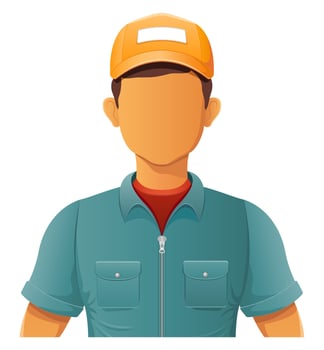 young man is handsome modern and promising illustration on white background vector