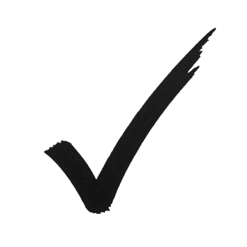 Hand-Drawn Black Checkmark with Rough Edges, Minimalist Graphic Element for Creative Projects. png