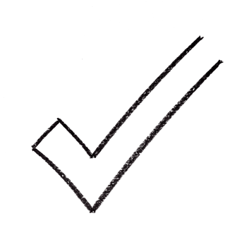 Abstract Black Tick Mark with Organic Texture, Perfect for Branding, Logos, and Design Elements. png