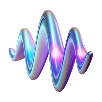 Iridescent Abstract Wave Background Graphic Resource png