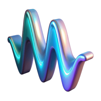 Iridescent Wave Abstract Background Design png