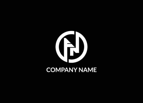 Monogram logo FN, F and N. Creative FN Logo Design Concept. Alphabet letter icon logo vector