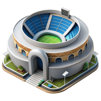Model of a Modern Sports Stadium Illustration png