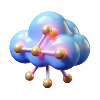 Render Cloud Computing Network Illustration Abstract Background png