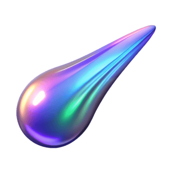 Iridescent Liquid Drop Abstract Background png