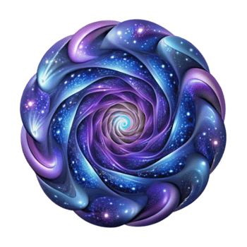 Cosmic Rose Abstract Illustration png