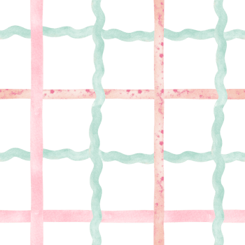 Plaid Seamless pattern with Cute pastel illustration. Hand-drawn design with gingham and checkered elements, ideal for textiles, tablecloths, or kids' bedroom decor. png