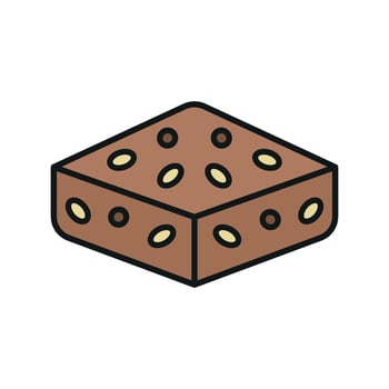 Brownies Icon provides a trendy and vibrant design, ideal for appealing to younger audiences and social media-savvy customers. vector