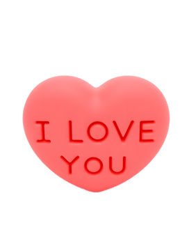 Pink Heart I Love You Valentines Day Gift png