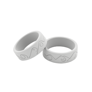Stylish Silicone Rings with Mountain Design png