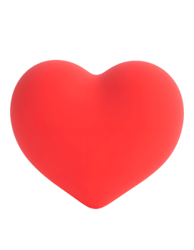 Red Heart Shape 3D Render Image Download png