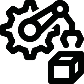 Manufacturing Outline Icon vector