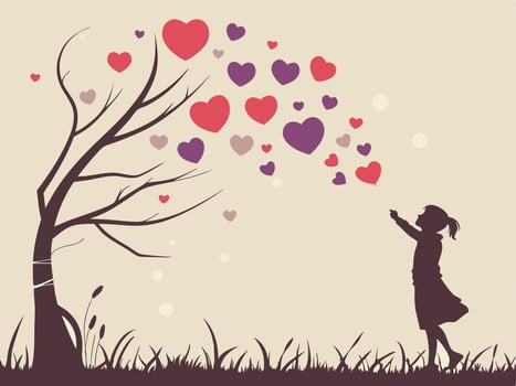 Multiple hearts in red, pink, and purple on a neutral backdrop, with space for a love message. vector
