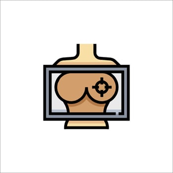 Breast implant icon breast implant illustration vector