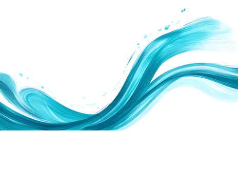 Abstract Turquoise Wave Painting png