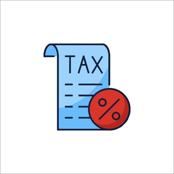 Tax invoice icon vector