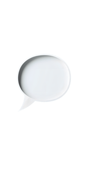 Empty White Speech Bubble Ready for Text png
