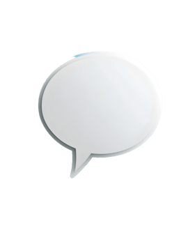 Empty White Speech Bubble for Communication Design png