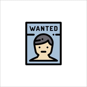 Wanted icon illustration vector