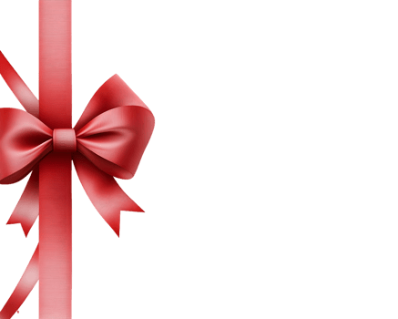 Elegant Red Satin Ribbon Bow for Festive Occasions png