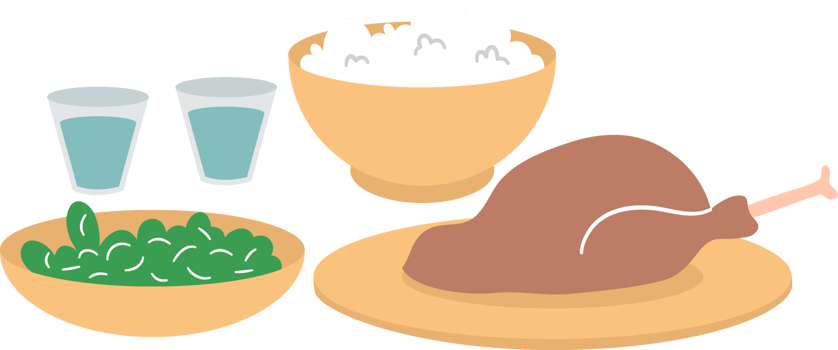 illustration of healthy meal for iftar png