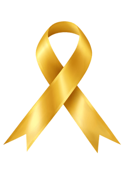 Golden Ribbon of Support png