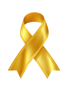 Golden Ribbon of Hope png