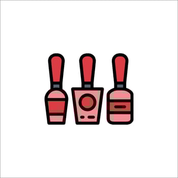 Nail polish icon illustration vector