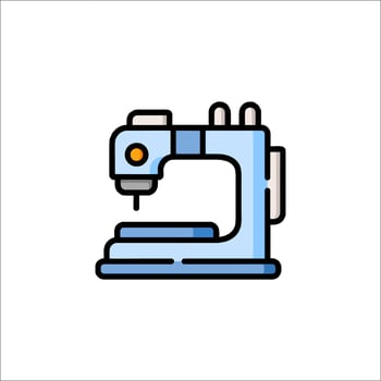 Sewing machine icon illustration vector