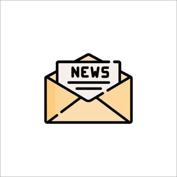 News letter icon vector