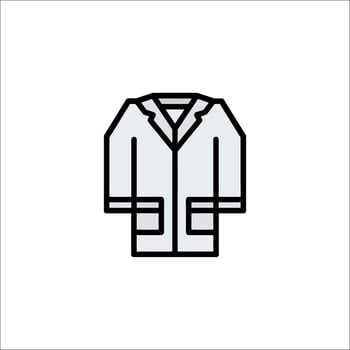 A coat icon on a white background vector