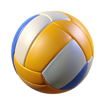Classic volleyball for sports activities png