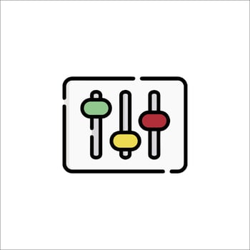 A simple line icon of a mixer vector