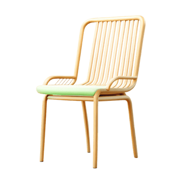 Stylish Minimalist Chair with Yellow Frame png
