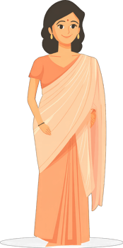 Indian woman in sari png