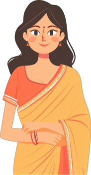 Indian woman in sari png