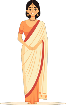 Indian woman in sari png