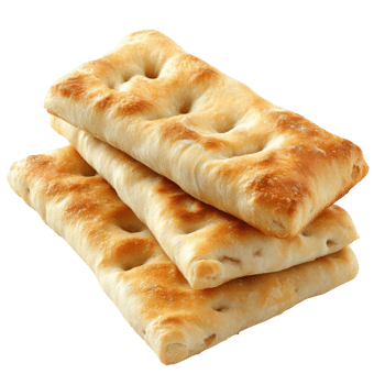 Golden Crust Ciabatta Bread on transparent background. png
